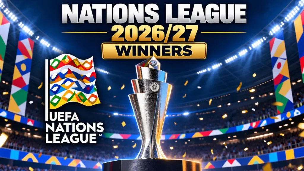 UEFA Nations League winners list before the 2026/27 season: Portugal 2019 and 2025, France 2021 and Spain 2023